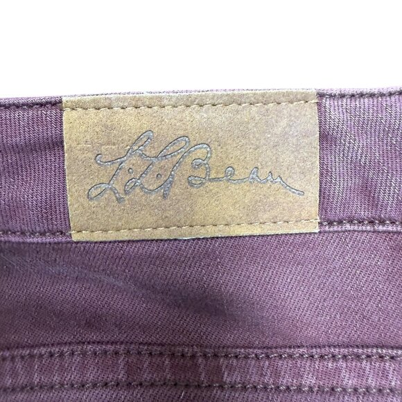 EUC Women's L.L. BEAN‎ Plum Straight Leg Midrise Jeans | Size 12 - Picture 4 of 8